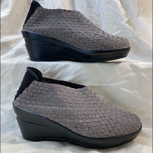 Bernie Mev Woven Slip-On Wedge Shoes